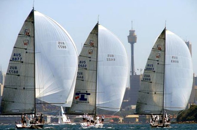 Farr 40s on Sydney Harbour - Farr 40 Championships 2012 © Rob Cruse
